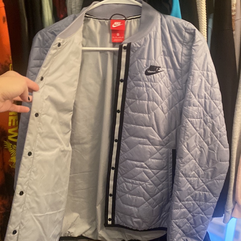 Nike Bomber Jacket, Button Up - image 2